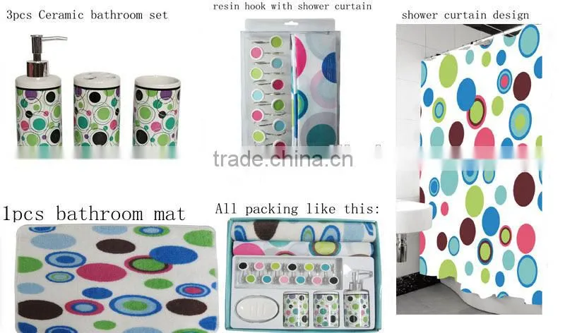Fashional 4pcs Ceramic bath set