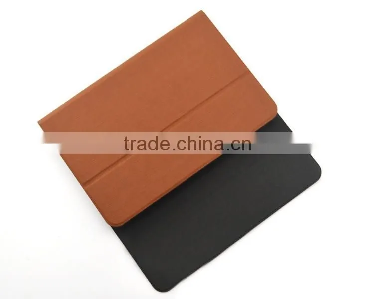 Magnet closure full protect stand handheld brief leather cover for ipad