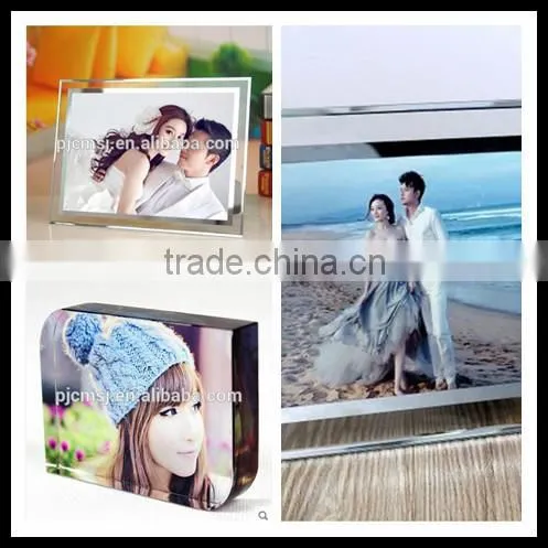 innovative design crystal photo frame for gift favors