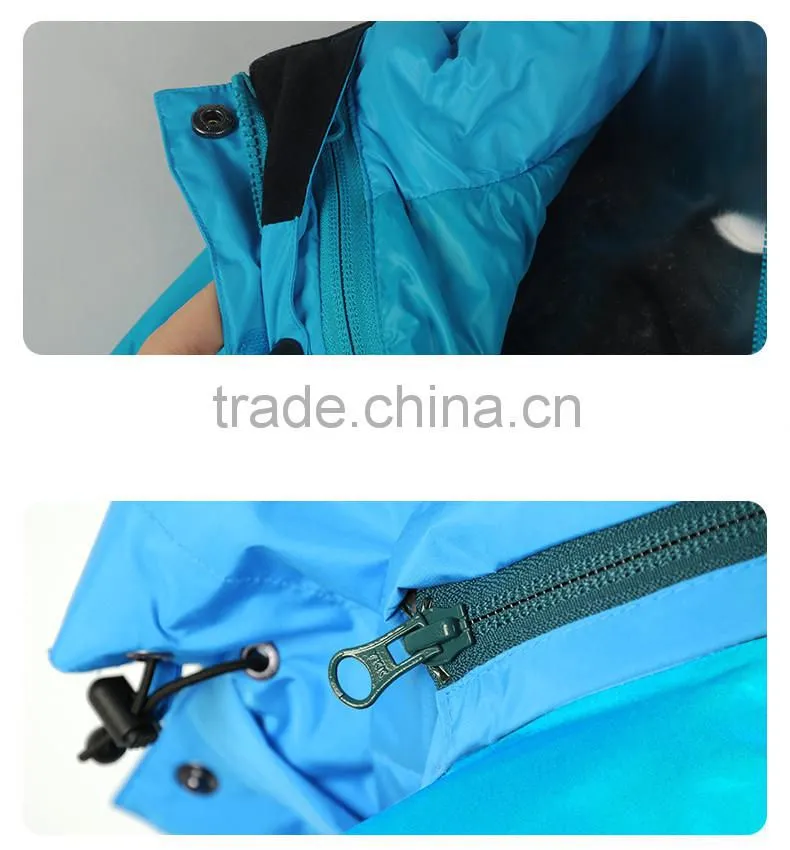 3 in 1 blue duck down liner ski jacket mens