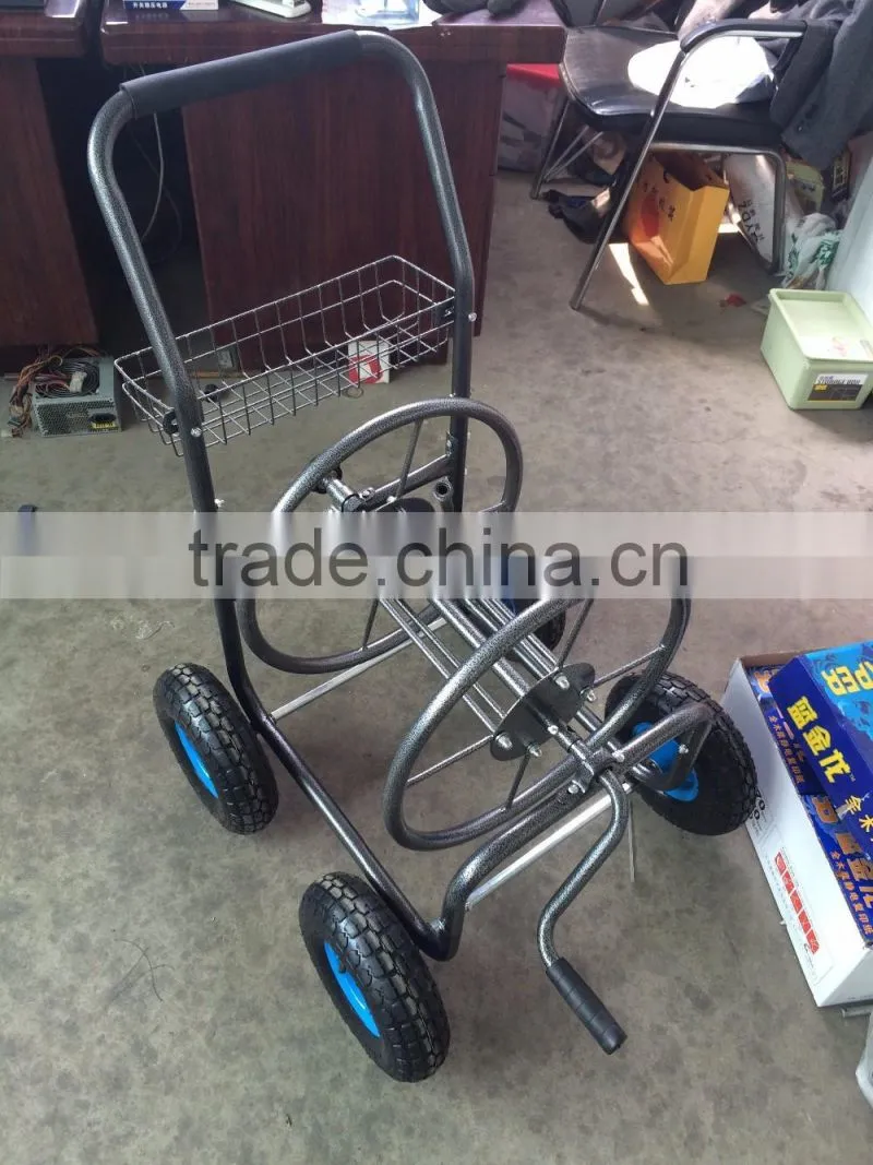 Steel material heavy duty hose reel garden cart TC4719