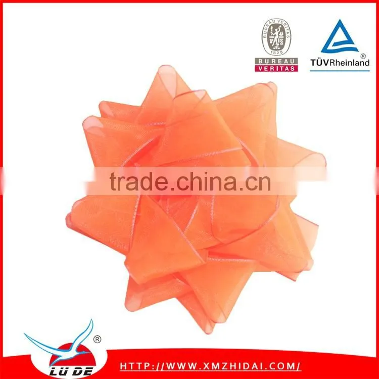 Customized Matte Metallic Ribbon Star Bow For Gift Packing