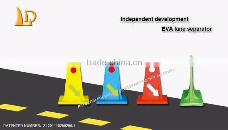 Wholesale Yellow Recycled EVA Road Safety Lane Separator