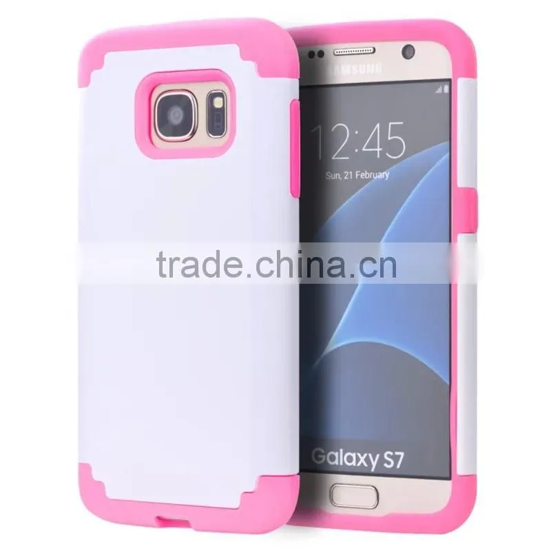 New Hybird TPU+PC Cover Ultra Thin 2 in 1 Shockproof Armor Robot Case for Samsung Galaxy S5 S6 S6edge S7 S7edge iPhone6 6s 6Plus
