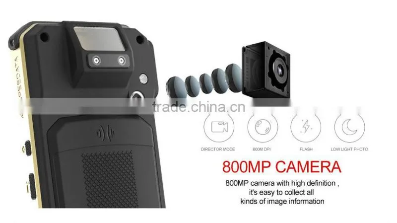Wireless handheld 2D barcode scanner Android online PDA with Magnetic Absorption Charging