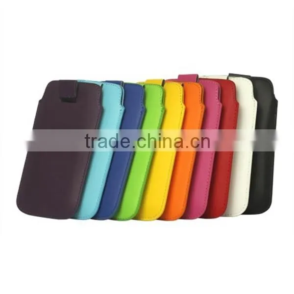 Pull Tab Leather Pouch Case for Apple iPhone 6
