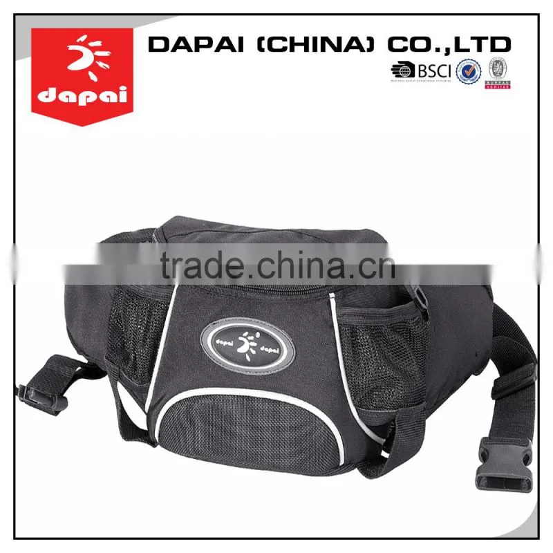 Unisex Black Outdoor Sport Belt Pouch Running Waist Bag