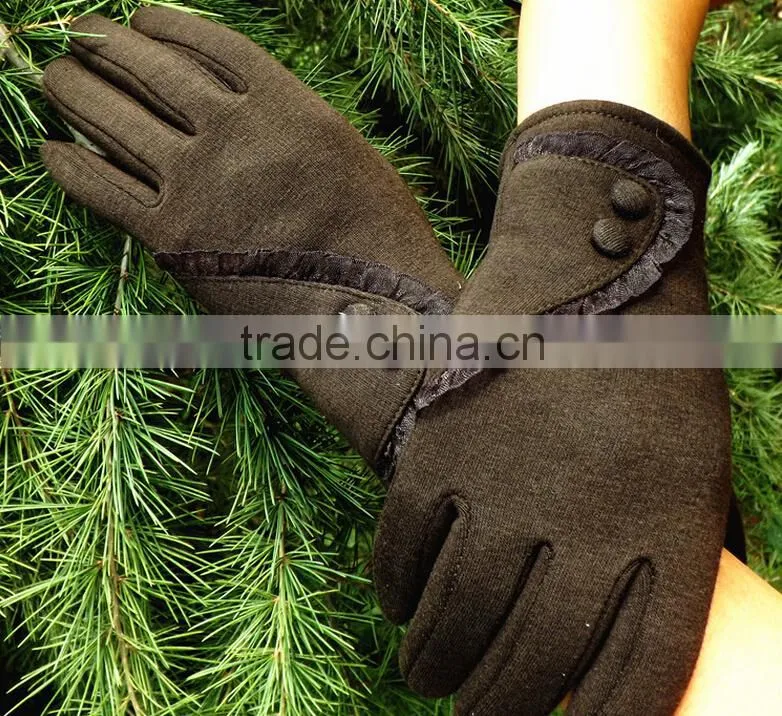 Hot Selling Low Price Full Finger Customize Mirco Velvet Material Cycle Winter Gloves for Woman