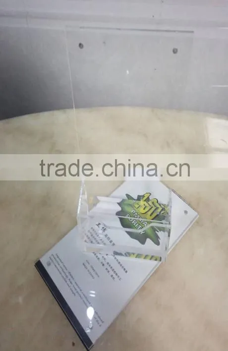 clear acrylic display card stand holder