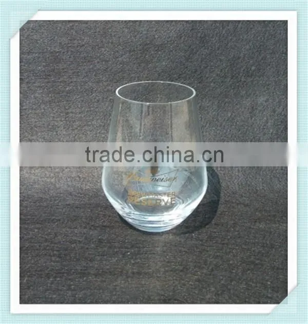Shanxi mouth blown whiskey glass handmade glass whiskey cup for sale
