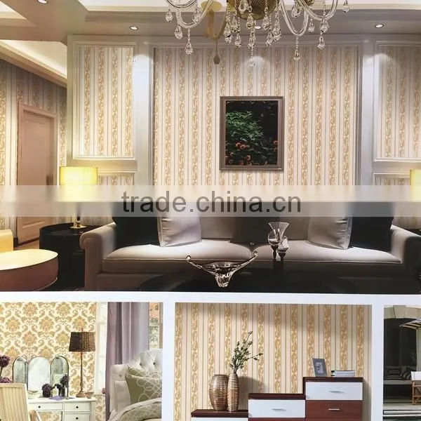 Abstract oil painting effect vinyl wallpaper