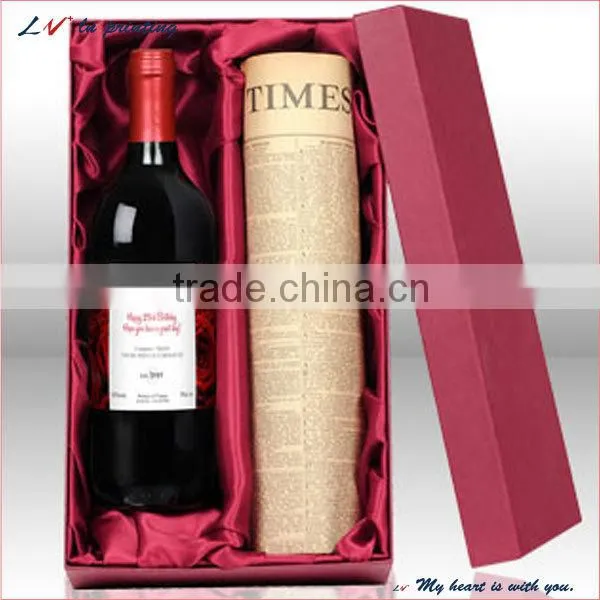 wine stopper box with Gold Stamping for wine wholesale