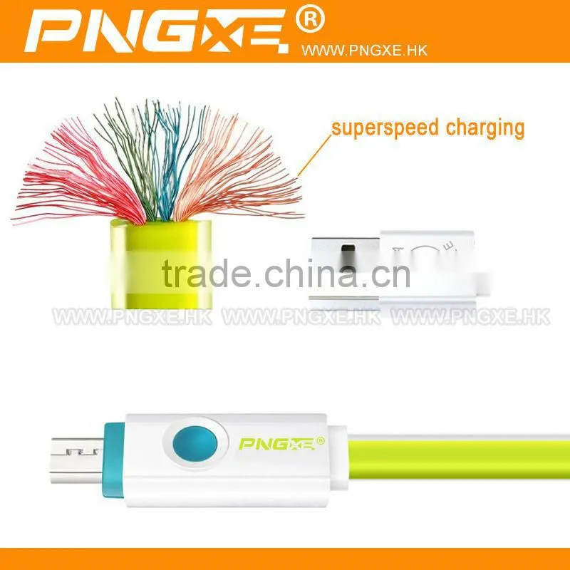 PNGXE wholesale colorful durable flat led cable for ipad cable