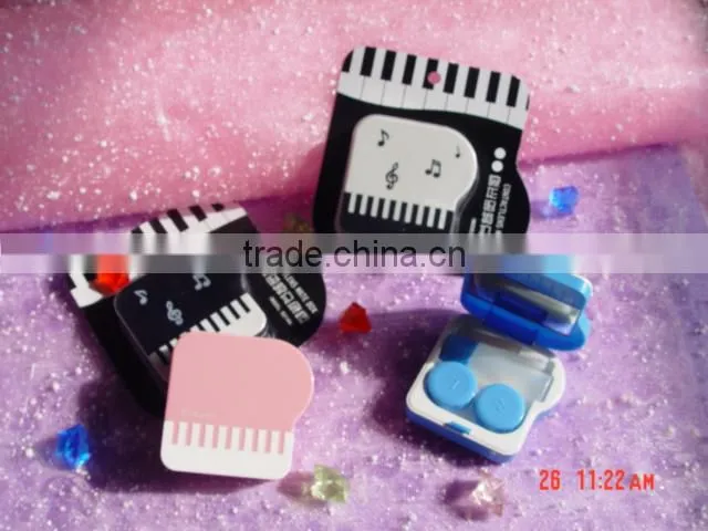 cute contact lens cases fashion piano lenses box