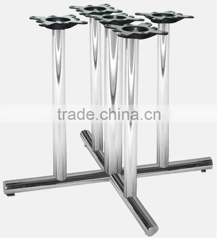 Texture Black Powder Steel Square Metal Table Legs