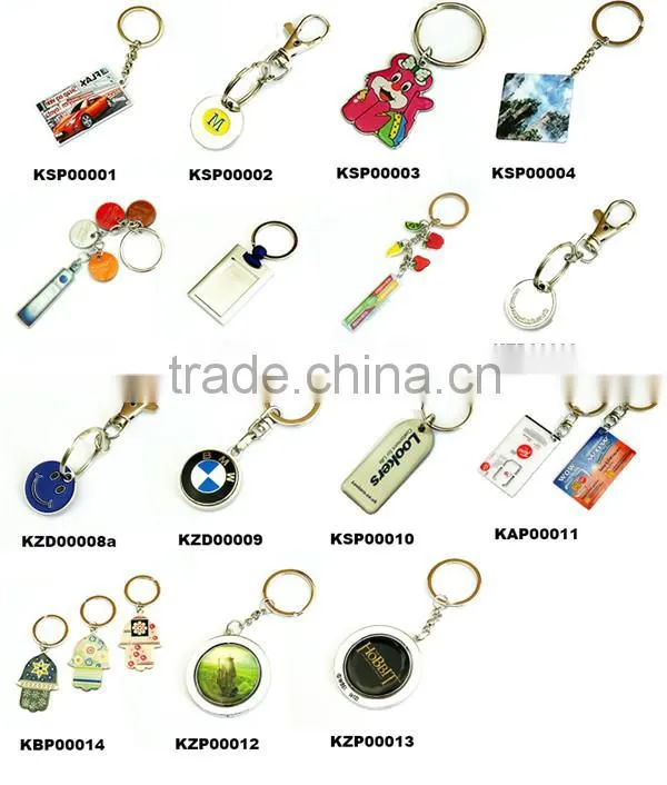 Jewel quality Snowflake shape metal keychains w/printing logo