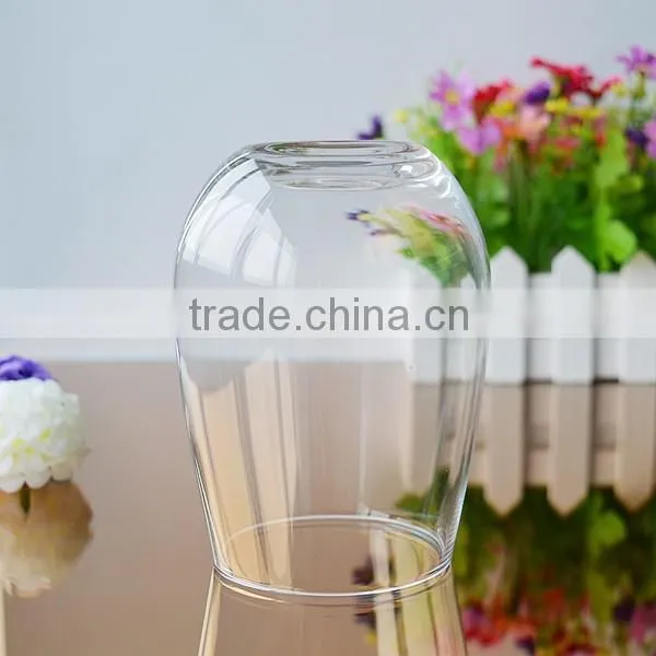 Crystal blown wine glass drinking tumbler