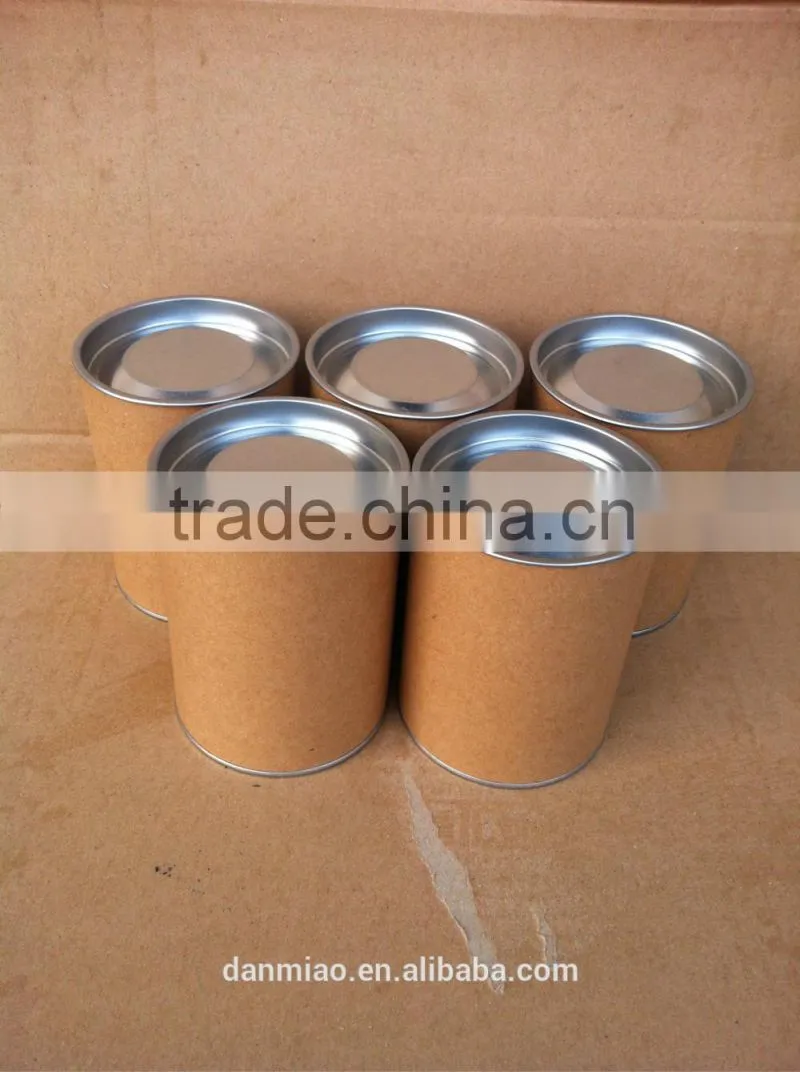 Customized kraft paper tube with metal lid