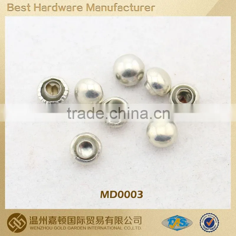 decorative custom mushroom head jean studs and rivets
