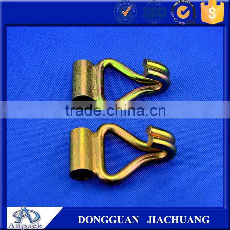 Metal Double J lashing straps hook for cargo