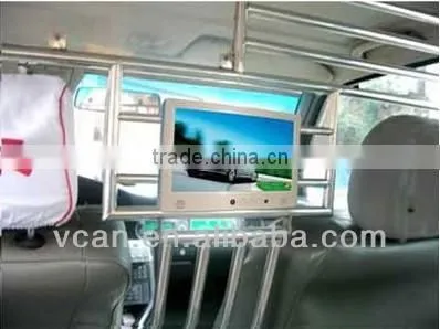 VCAN 0824 7 inch Android4.0 Taxi headrest Advertising player with 3G / Wifi / boday sensor tv in car headrest