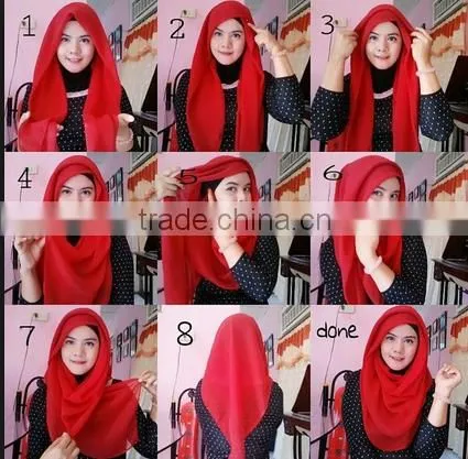 Wholesale greige voile fabric,dyed voile or printed scarf