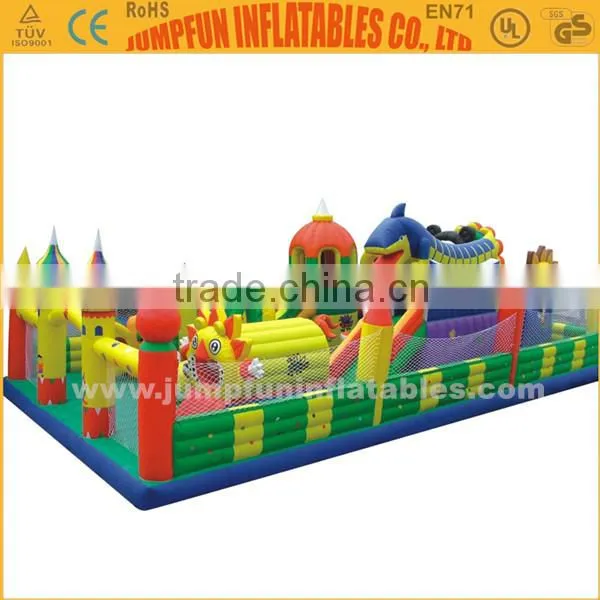 For rental inflatable air playground/durable inflatable fun city/Jumping house big games