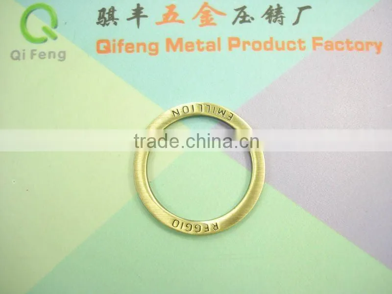 newest fashion bag side metal flat O-rings q-0412-25mm