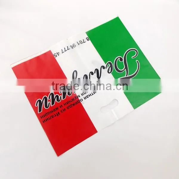Guangzhou Factory supply big shopping plastic bags, plastic colour shopping bags, designer shopping plastic bags