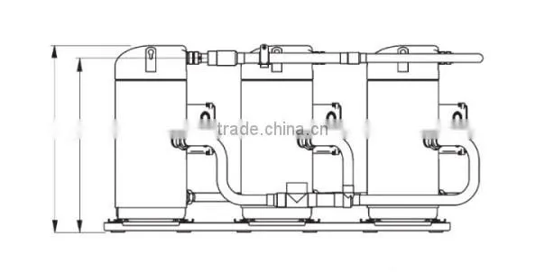 3 x ZR160KCE-TFD Copeland Compressor for Tandem ZRY480KCE-TFD