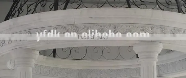 Garden Decorative White Marble Roman Column Gazebo
