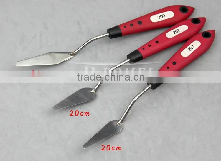 plastic handle stainless steel painting palette knife