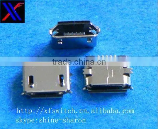 5 pin mini usb connector nickel-plated