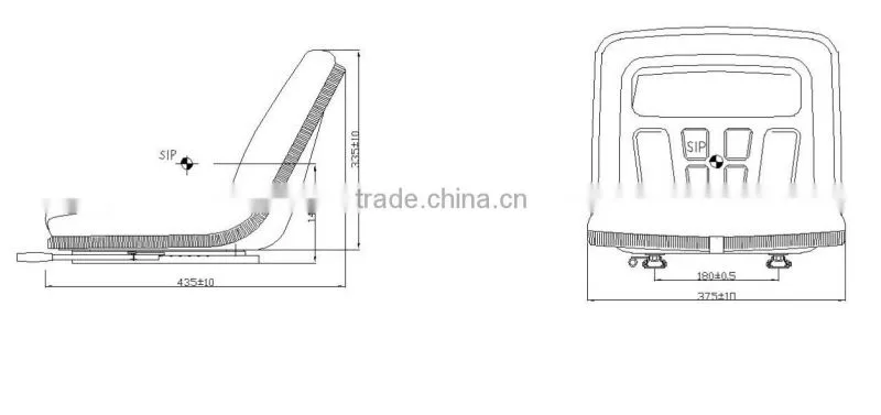 Compact Ride On Sweeper seat