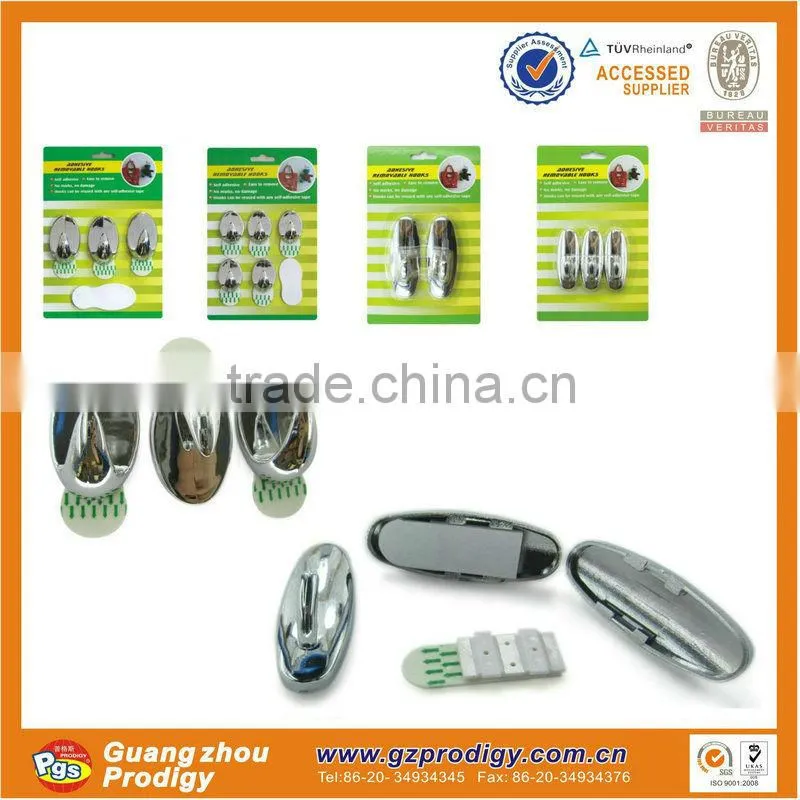 adhesive plastic hook adhesive oval wall hook adhesive 5pcs set plastic hook