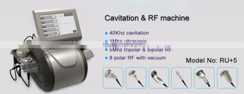 Best vacuum cavitation rf for face & body beauty salon equipment/5 in 1 cavitation vacuum ultrasonic