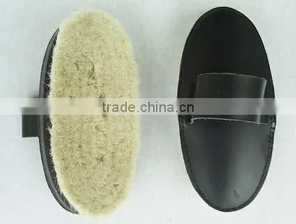 soft goat hair equestrian grooming brush
