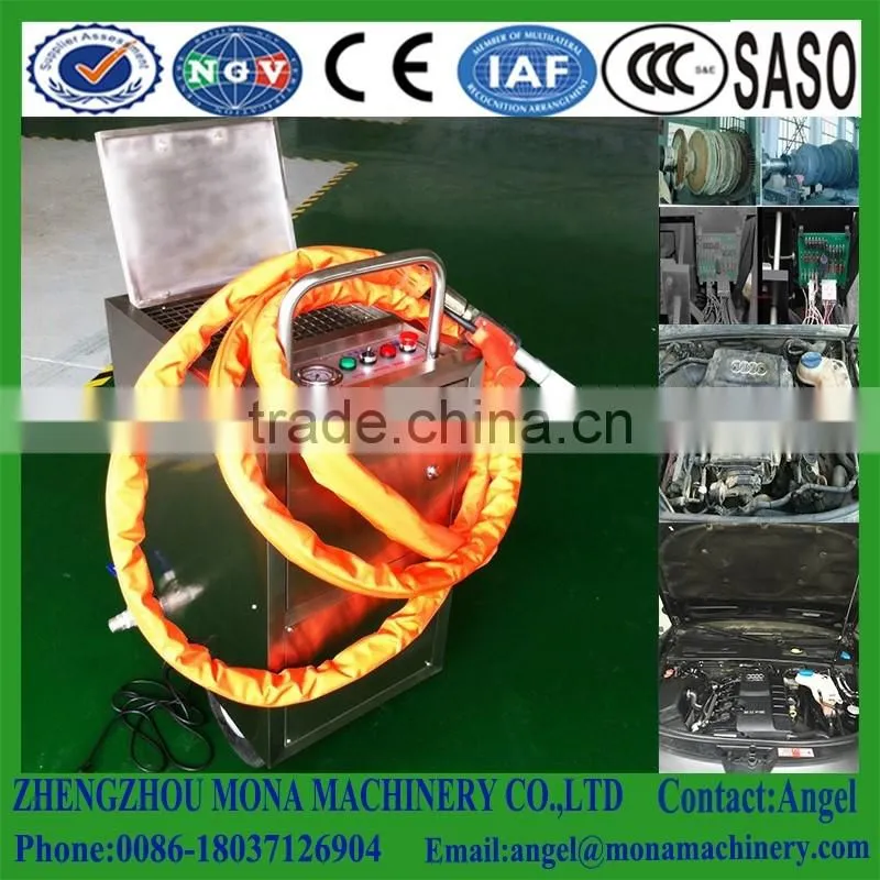 Commercial dry ice cleaning machine with wheel