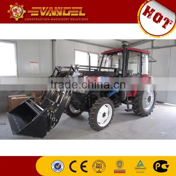 35HP wheel tractor with front loader and backhoe attachment