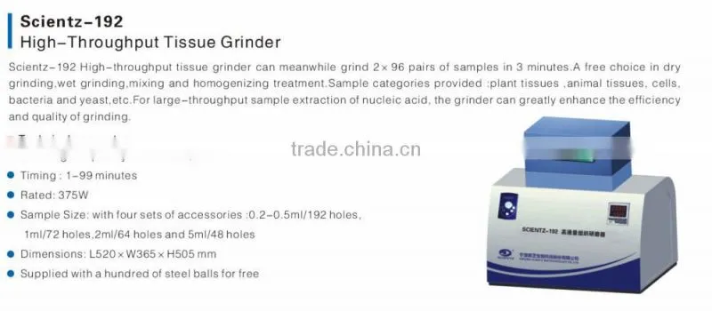 scientz-192 high-throughput tissue grinder