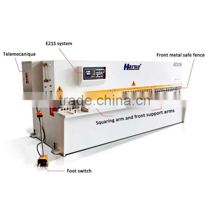 Harsle Hydraulic cutting shear/ steel plate cutting shearing machine