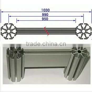 OEM aluminum profiles extruded for removable wall partitions
