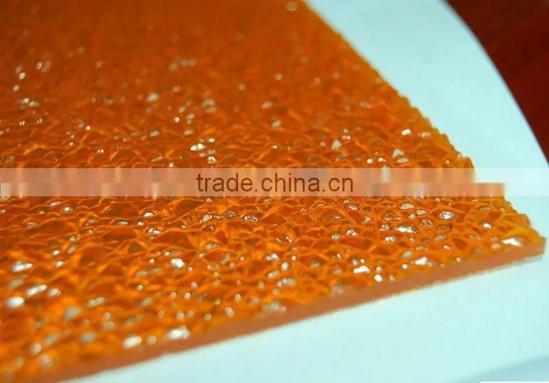 9mm blue pc embossed sheet