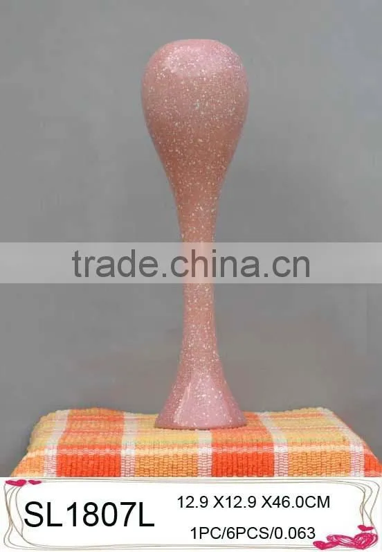 2015 fashion design fiberglass paint tall flower vase for sale