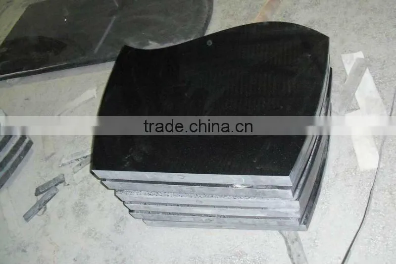 shanxi black granite tombstone Poland style