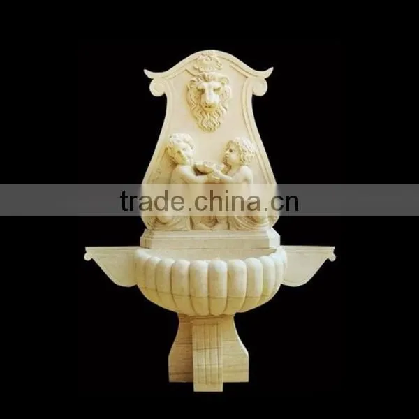 Creative outdoor wall fountain with angel