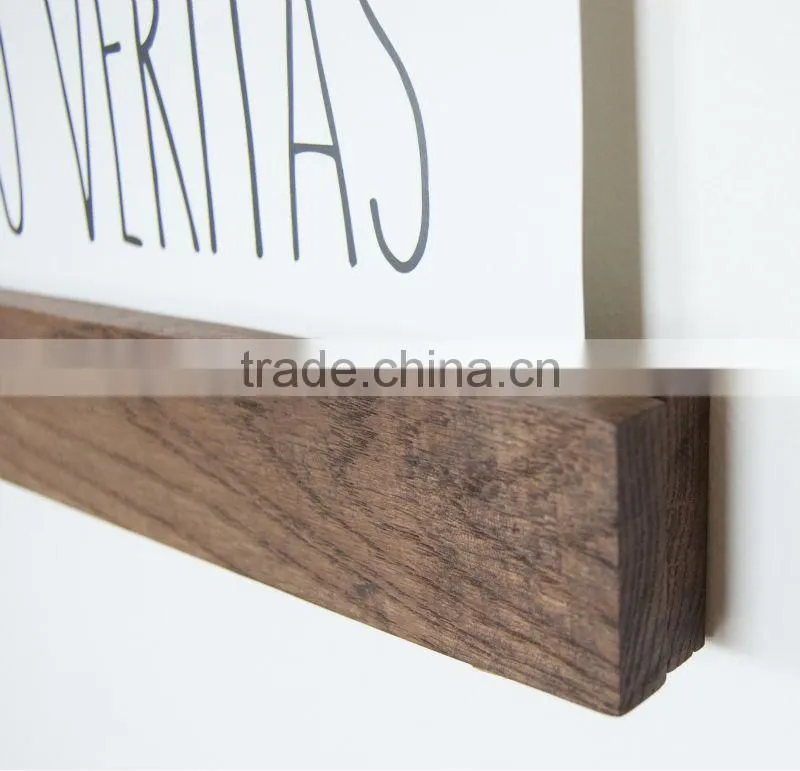 High Quality Customization Printing Poster with Vintage Wooden Poster Clip