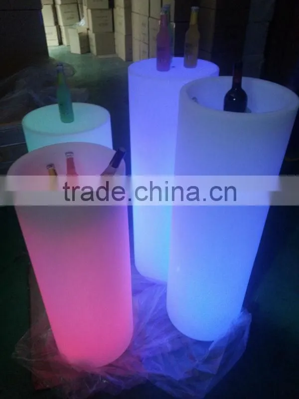 led illuminated furniture/ led bar table/tea/coffee table with bin