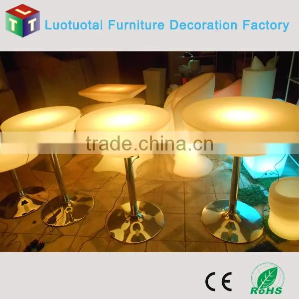 lighting high top cocotial table with remote control