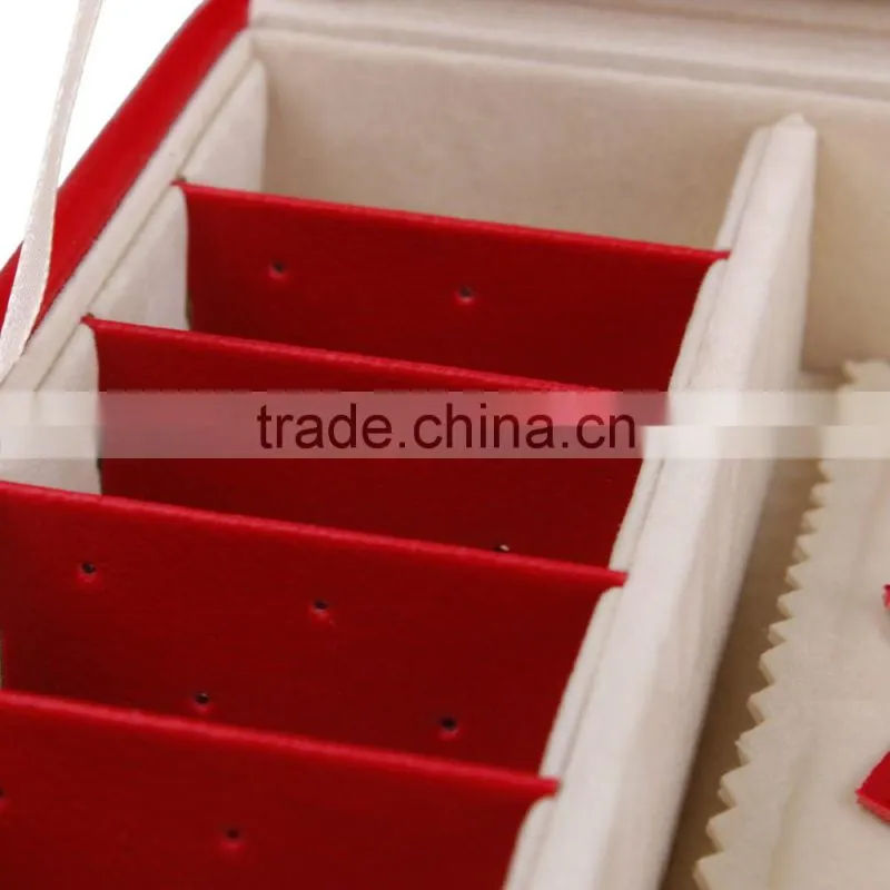 Luxury Custom Velvet Jewelry Box/Lichee Pattern Jewery Box